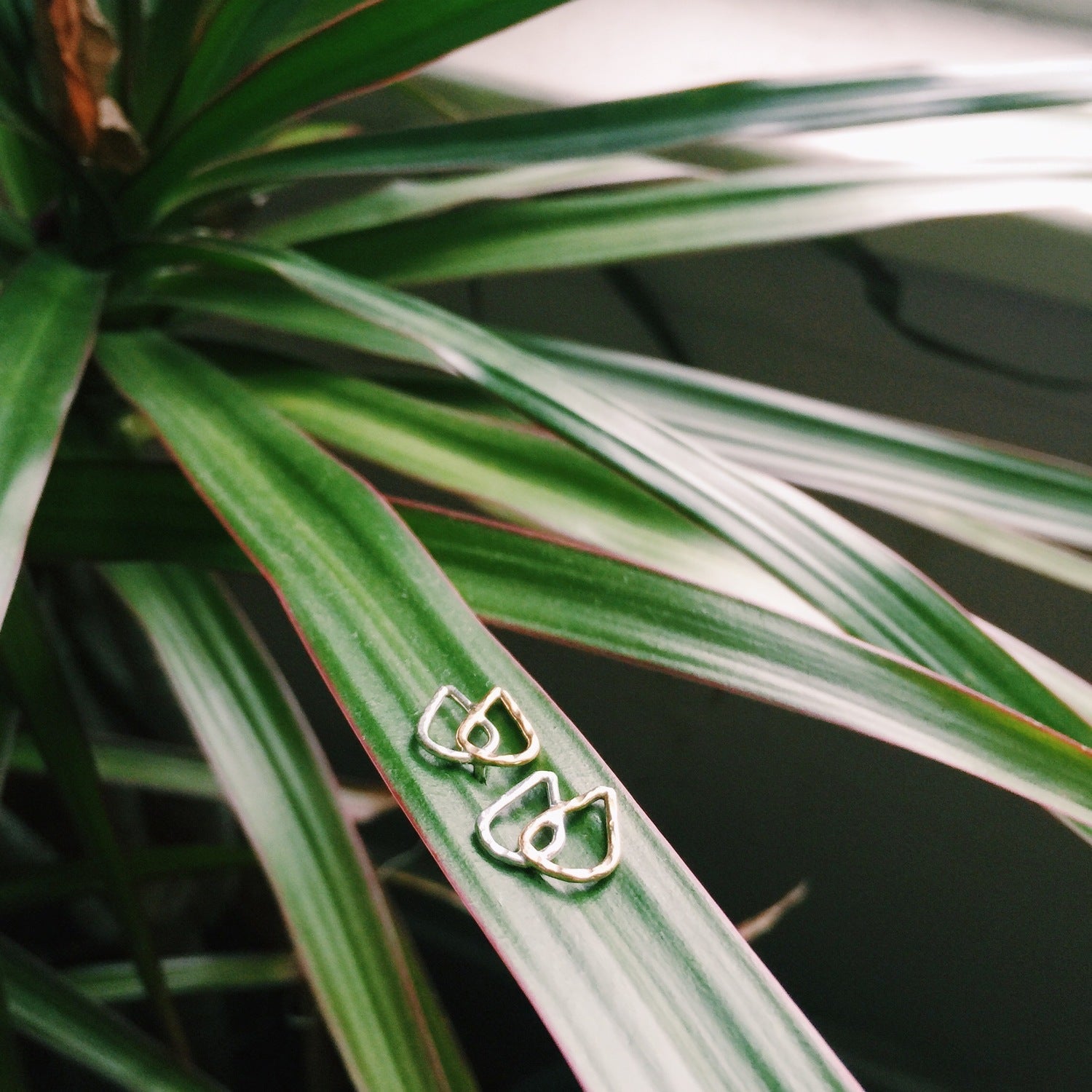 SUN & SELENE flower petal earrings