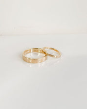 SUN & SELENE gold wedding bands