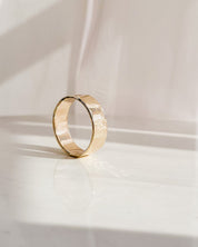 SUN & SELENE forever band in solid gold 