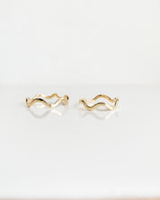 SUN & SELENE iris stacking rings in gold 