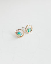 SUN & SELENE luna turquoise studs