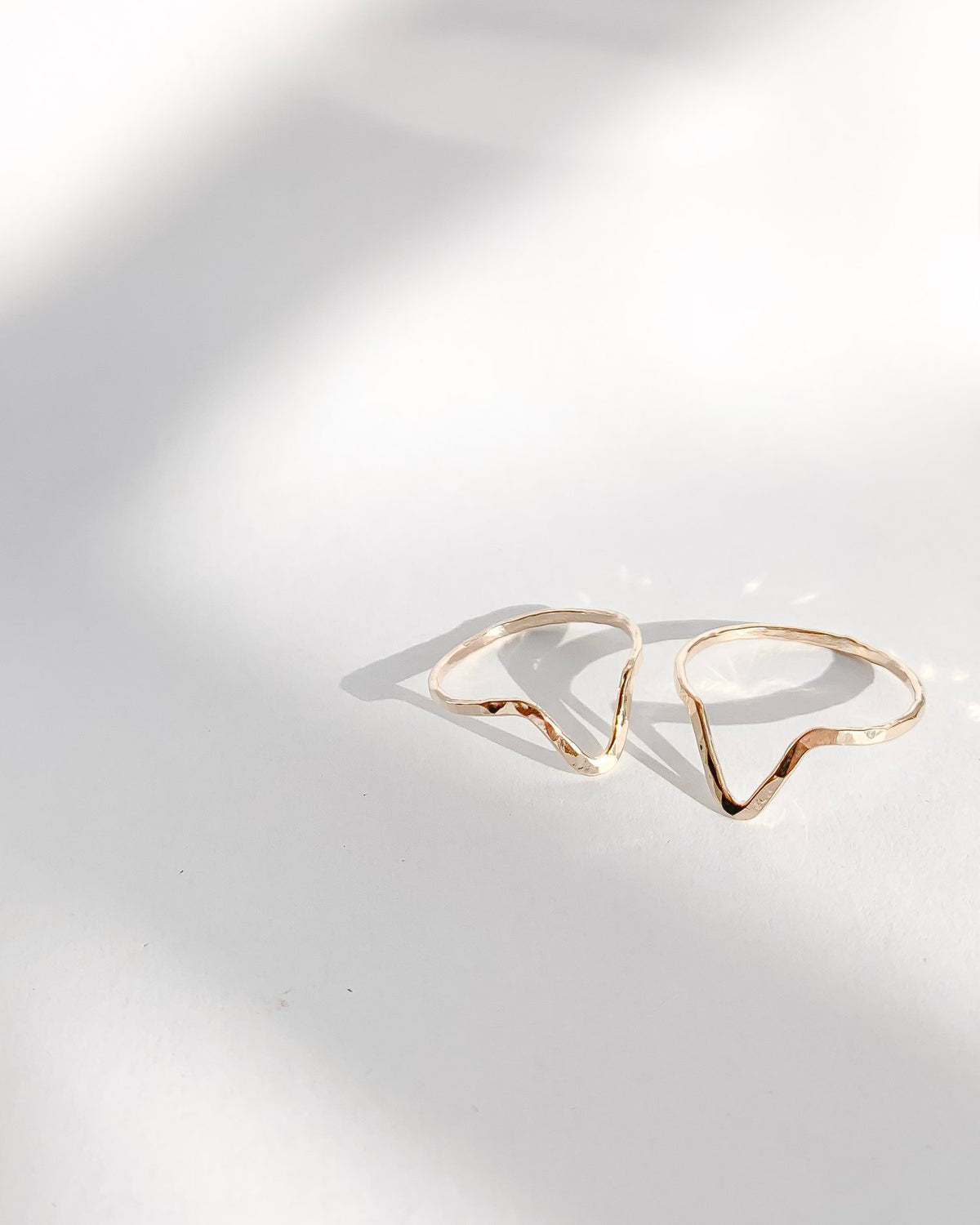 SUN & SELENE nike goddess of victory stacking ring 