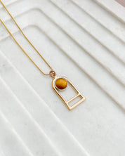 SUN & SELENE passage arc necklace