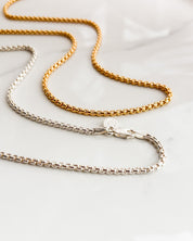 SAIL// box chain necklace