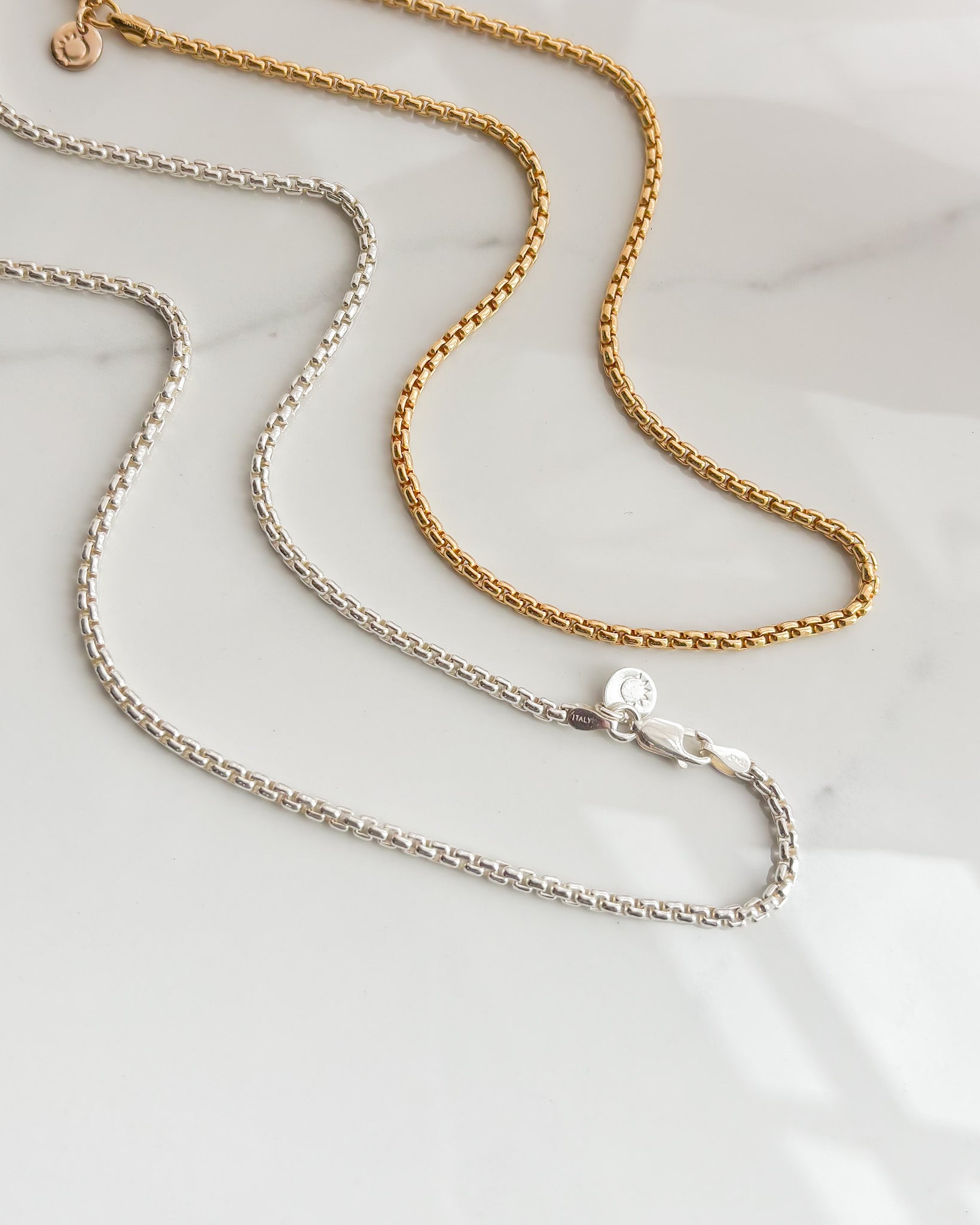 SAIL// box chain necklace