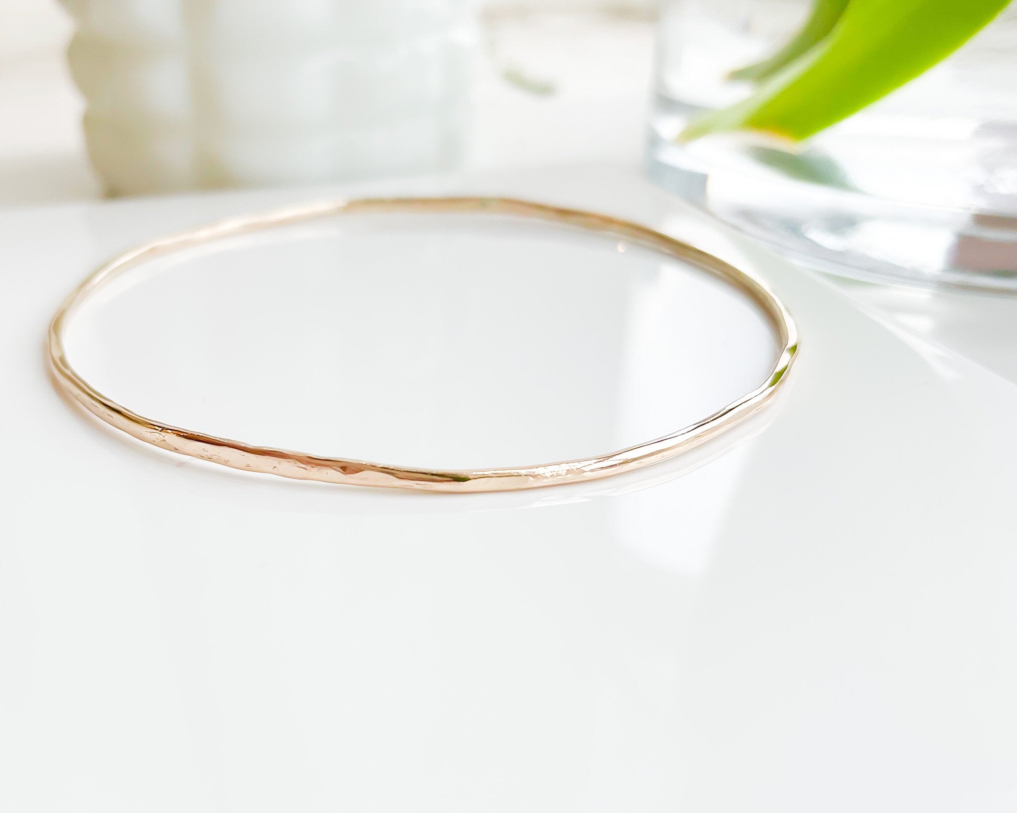 SUN & SELENE the naked bangle in gold fill