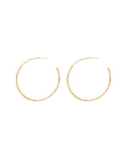 SUN & SELENE naked hoops in gold fill 