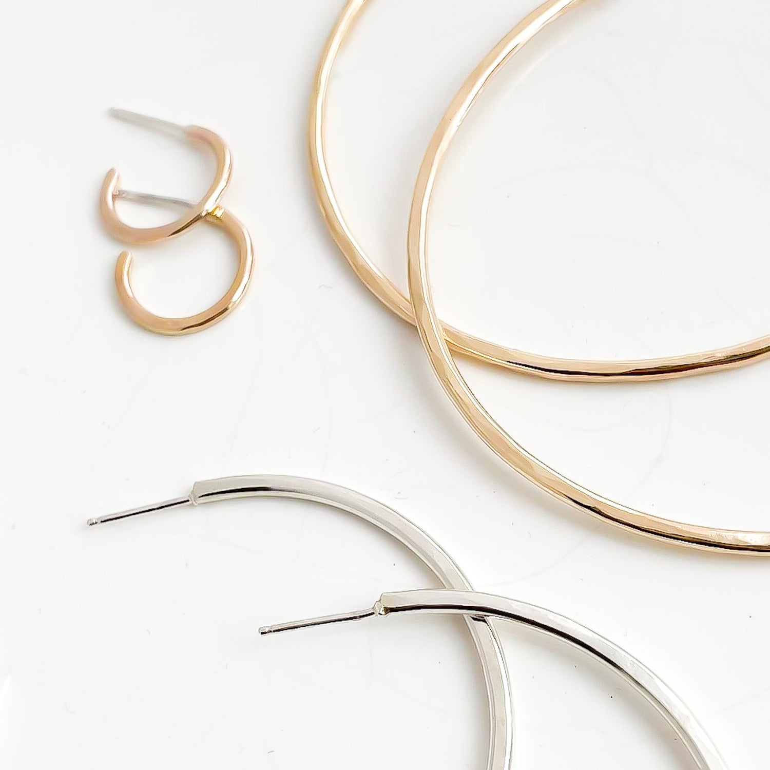 SUN & SELENE handcrafted hoop earrings