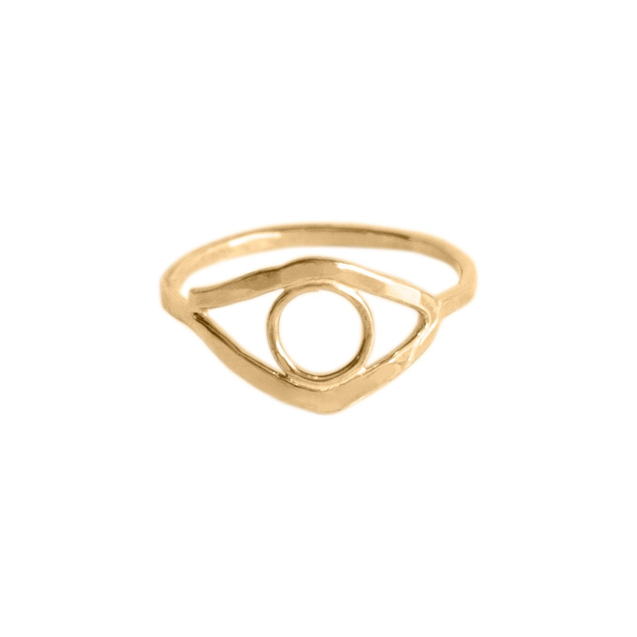 SUN & SELENE wadjet ring in gold fill