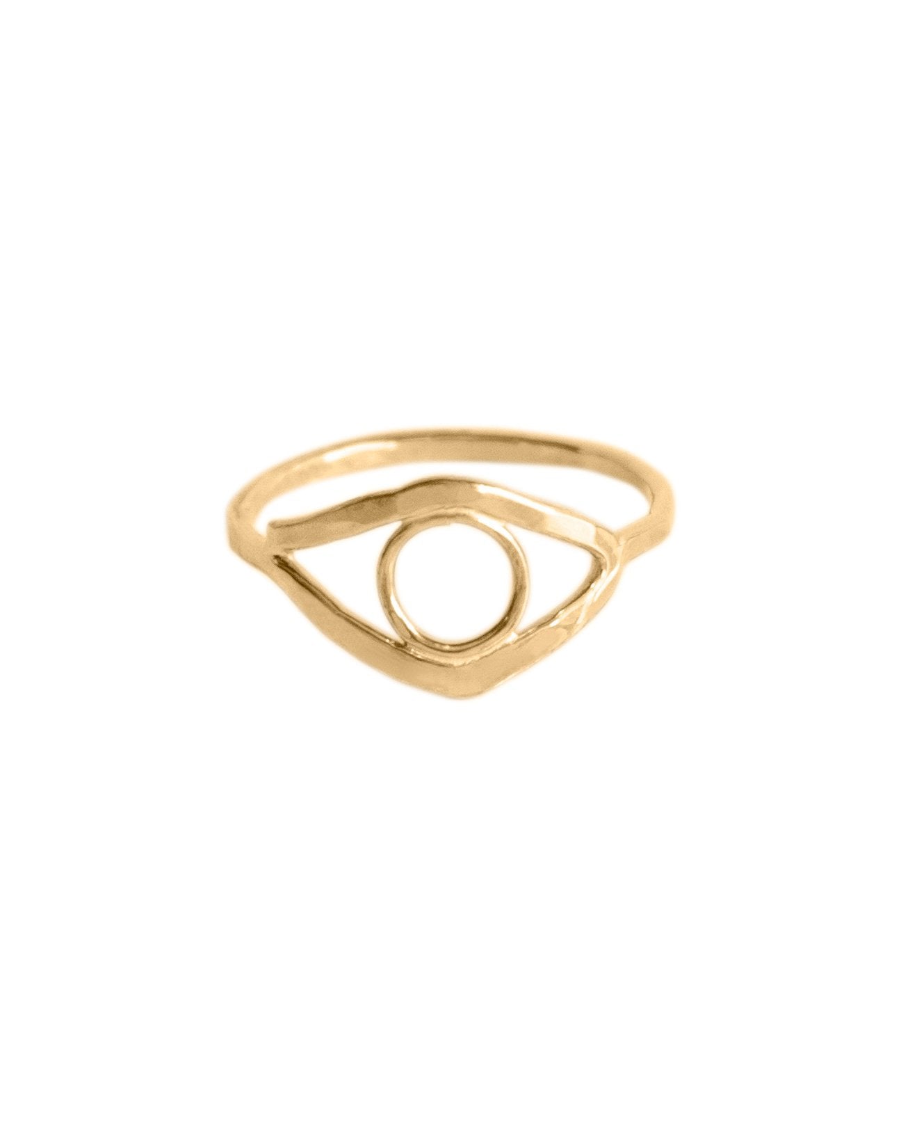 SUN & SELENE wadjet ring in gold fill