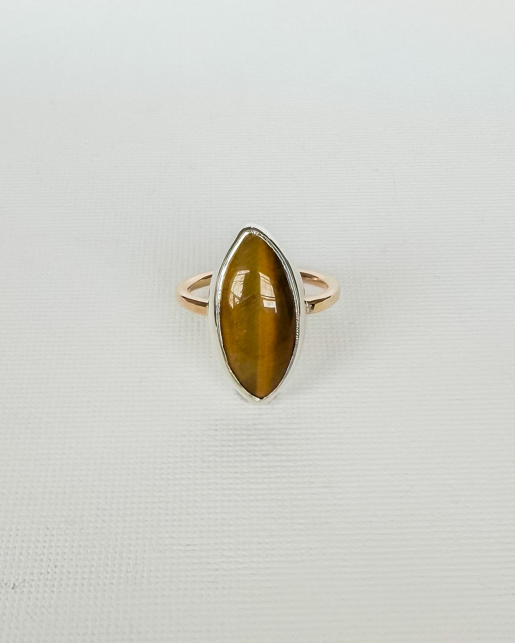 AMULET RING // tigers eye