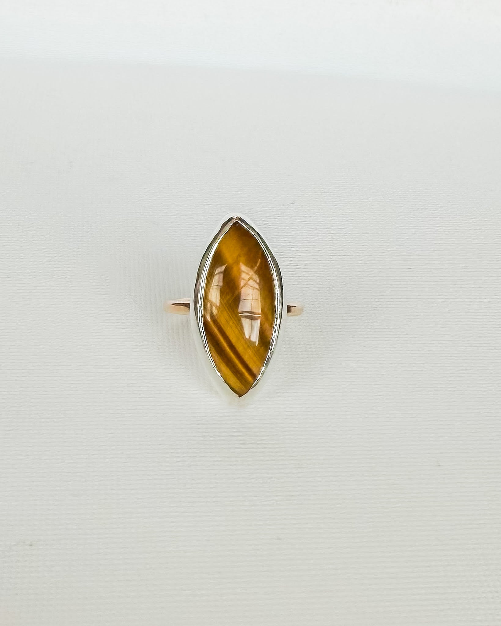 AMULET RING // tigers eye