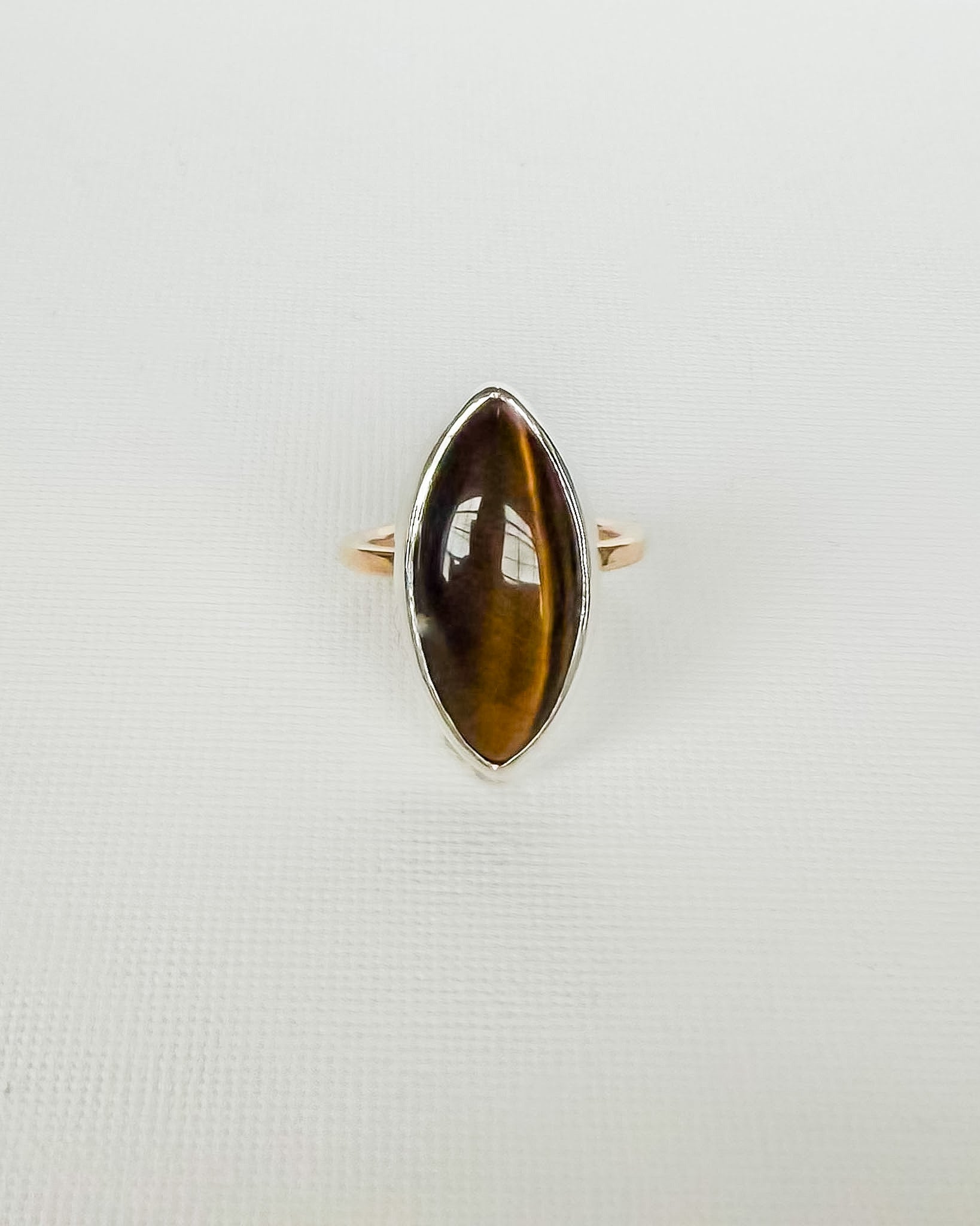 AMULET RING // tigers eye