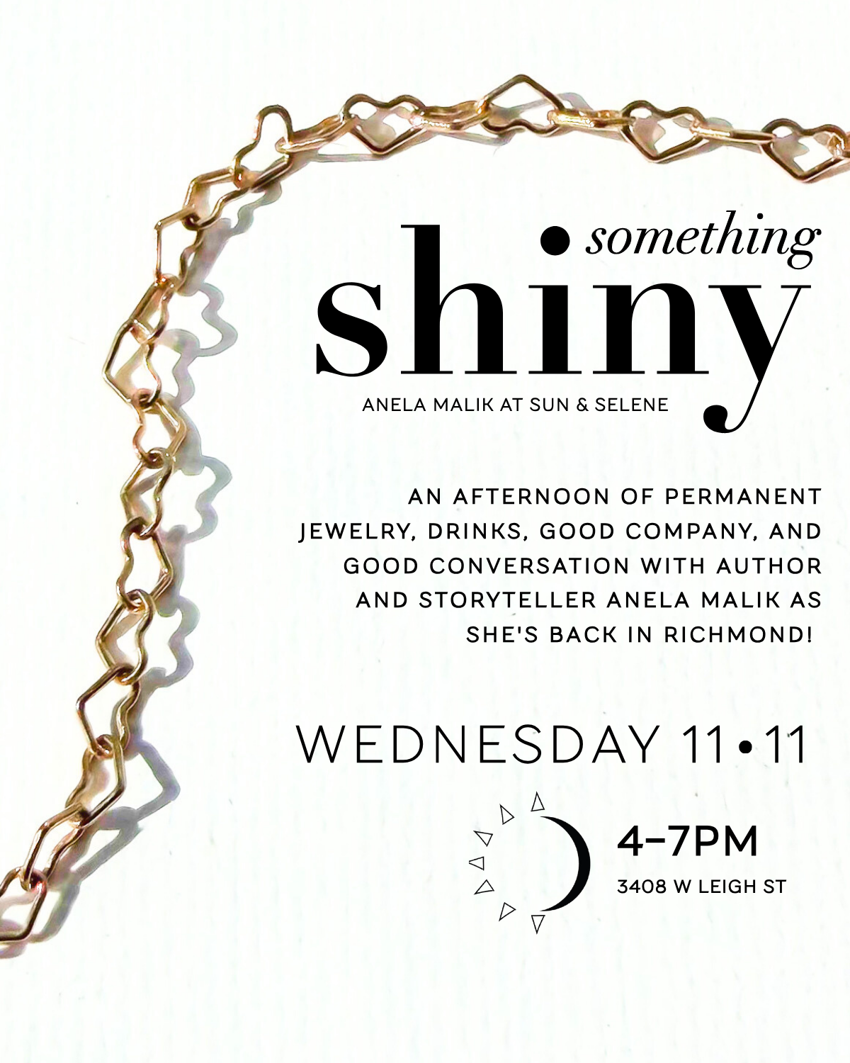 Something Shiny with Anela Malik at Sun & Selene